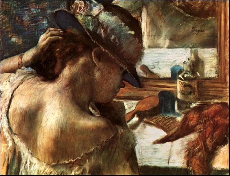 Edgar Degas Before the Mirror